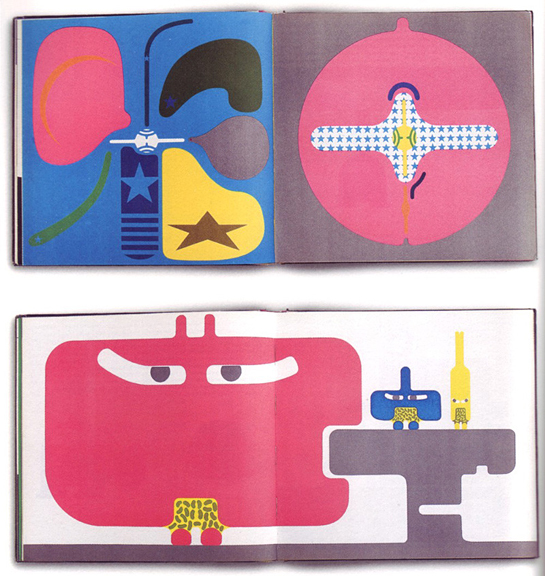 book spreads, artist unknown, ca. 1964, via 50watts.com