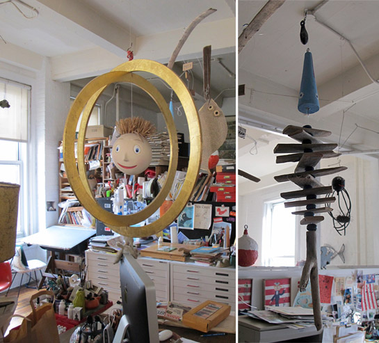 Mobiles created by Jessie.