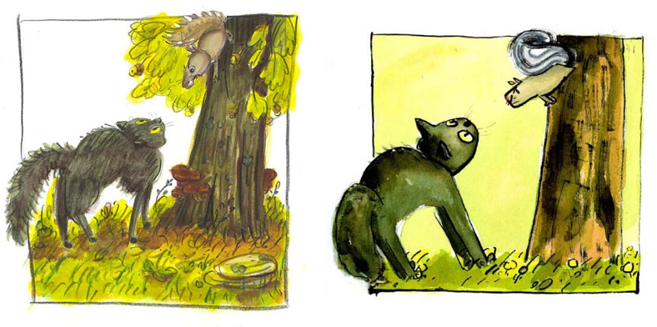 david-ezra-stein-ol-mama-squirrel-before-after