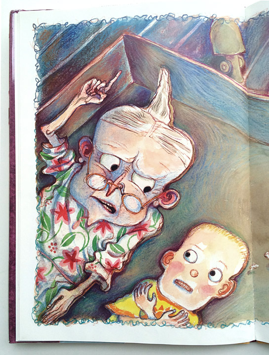 Detail of an illustration from The Shivers in the Fridge