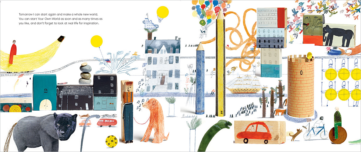 The final spread from A World of Your Own by Laura Carlin.