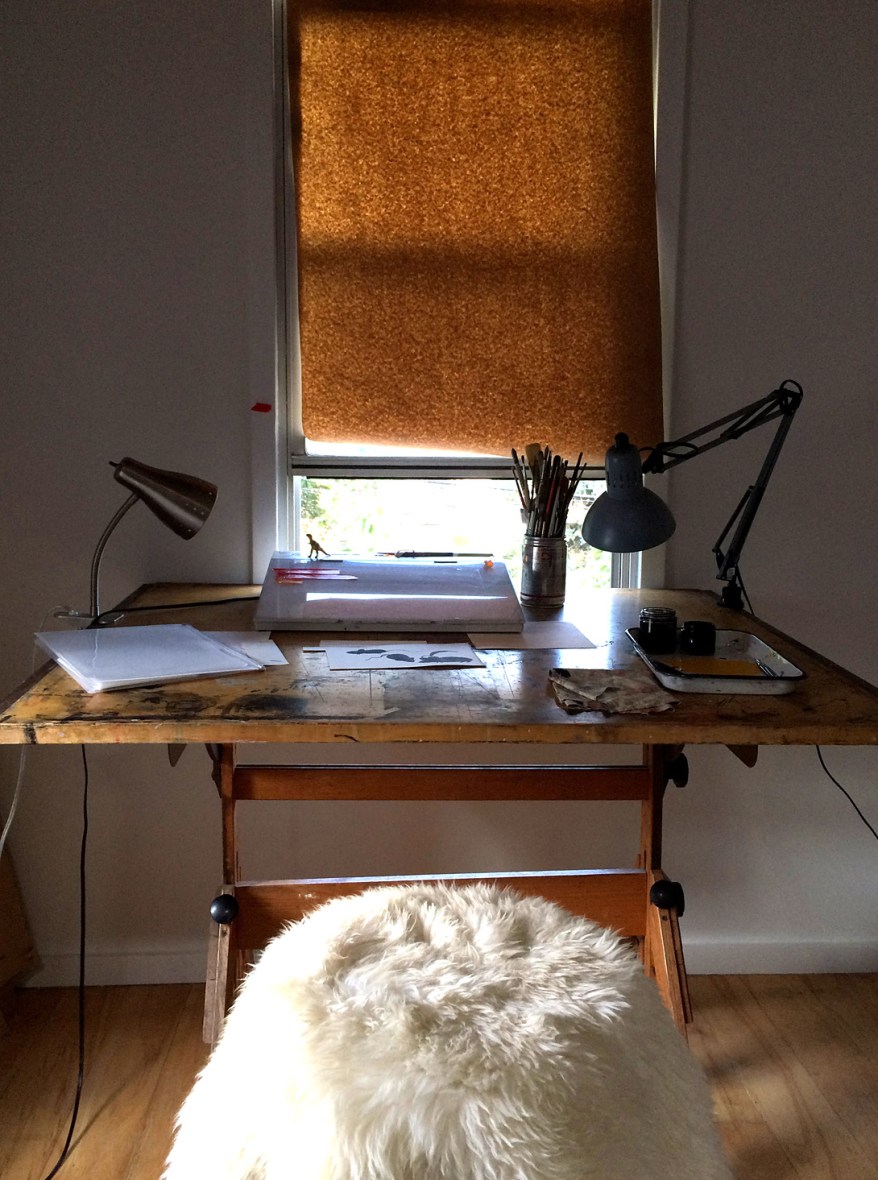 Dasha Tolstikova's Brooklyn studio